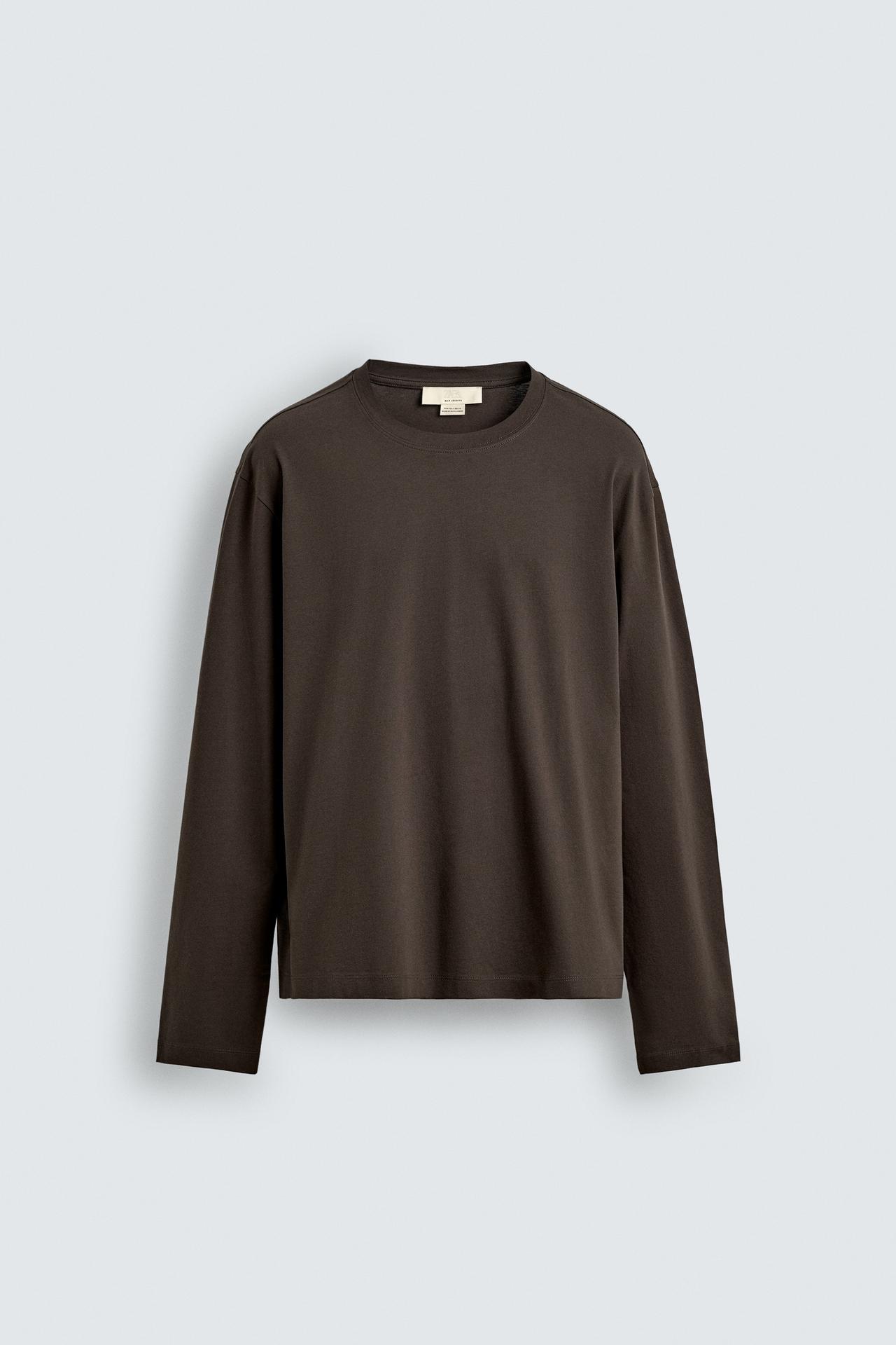 2 Pieces Full Sleeves T-Shirt ( BLACK & BROWN )