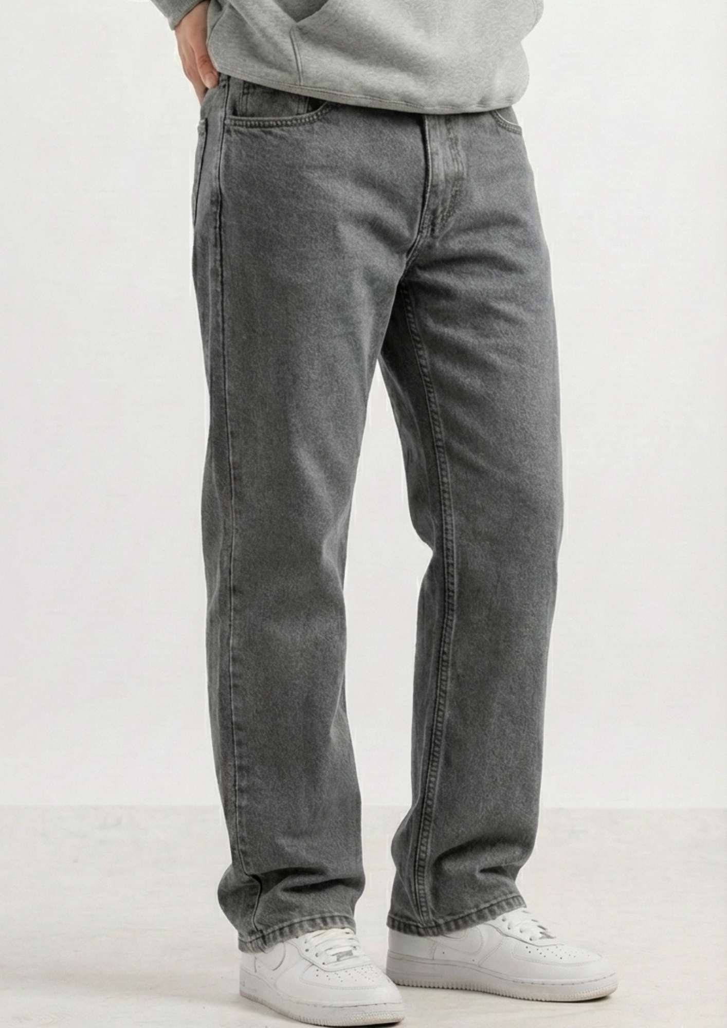 Men's Regular Fit Pack Of 2 - Jeans (Gray & Light blue)