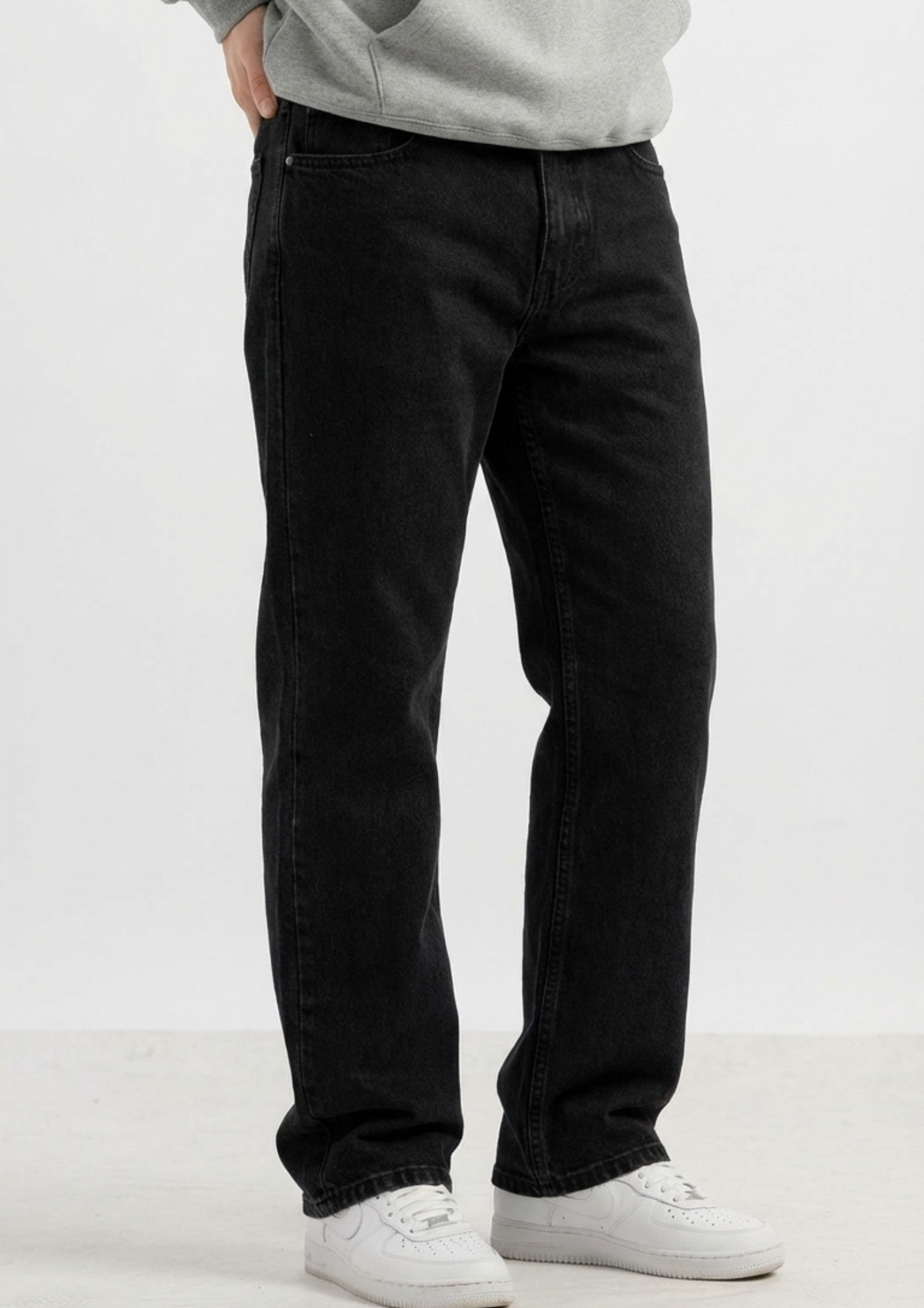 Men's Regular Fit Pack Of 2 - Jeans (Black & Gray)