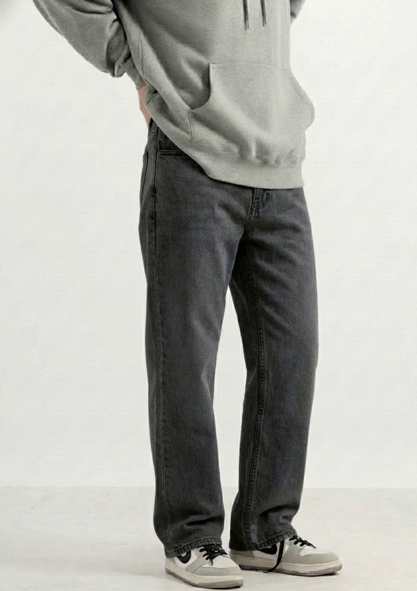 Men's Regular Fit Pack Of 2 - Dark Gray Jeans