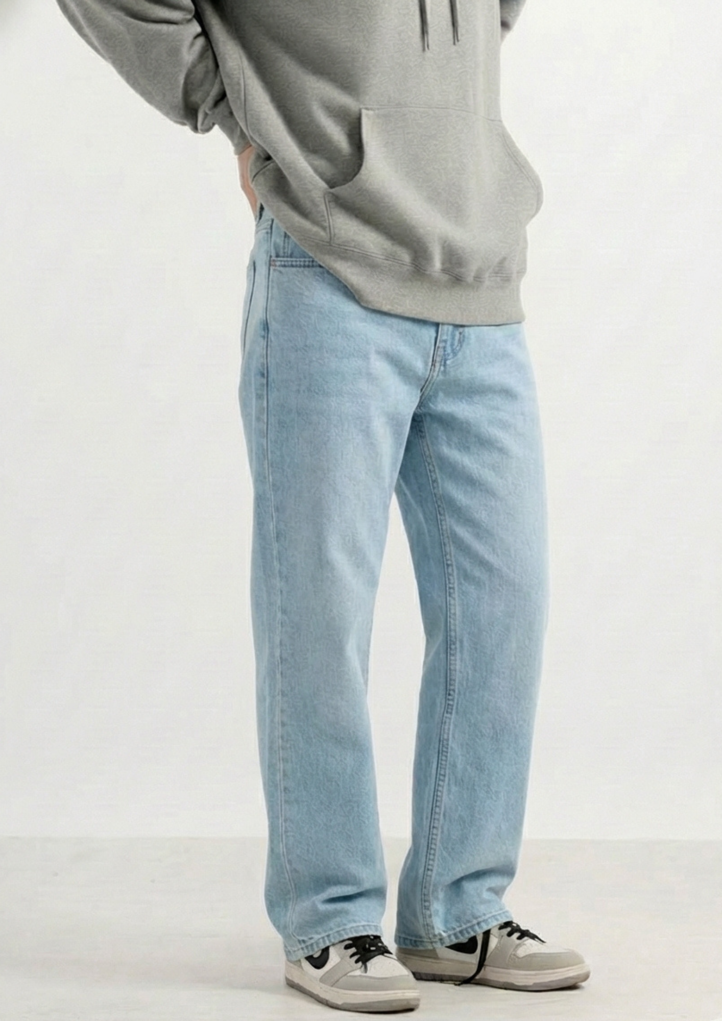 Men's Regular Fit Pack Of 2 - Jeans (Light gray & Light blue)