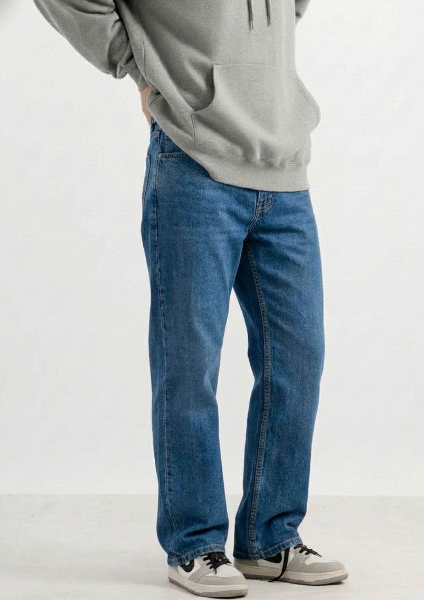 Men's Regular Fit Pack Of 2 - Jeans (Dark gray & blue)