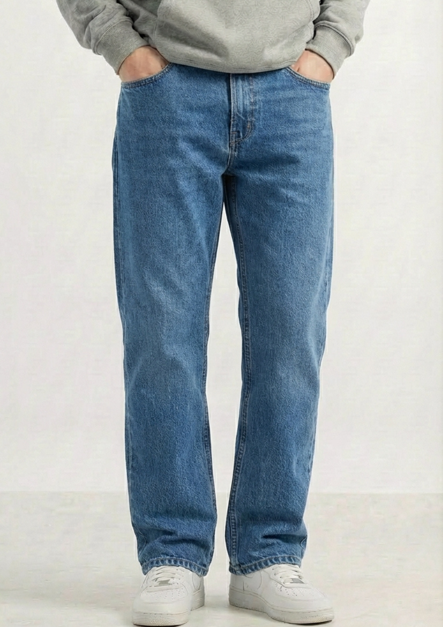 Men's Regular Fit Pack Of 2 - Jeans (Gray & blue)