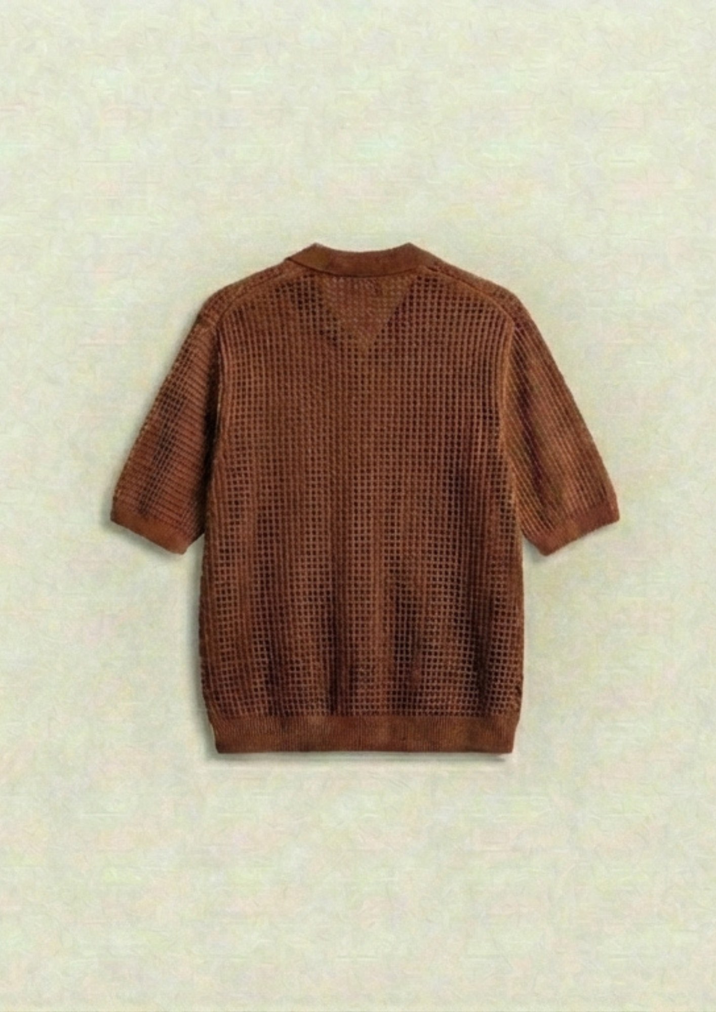 Pack of 2 – Waffle Knit Zipper Polo - (Black – Rust)