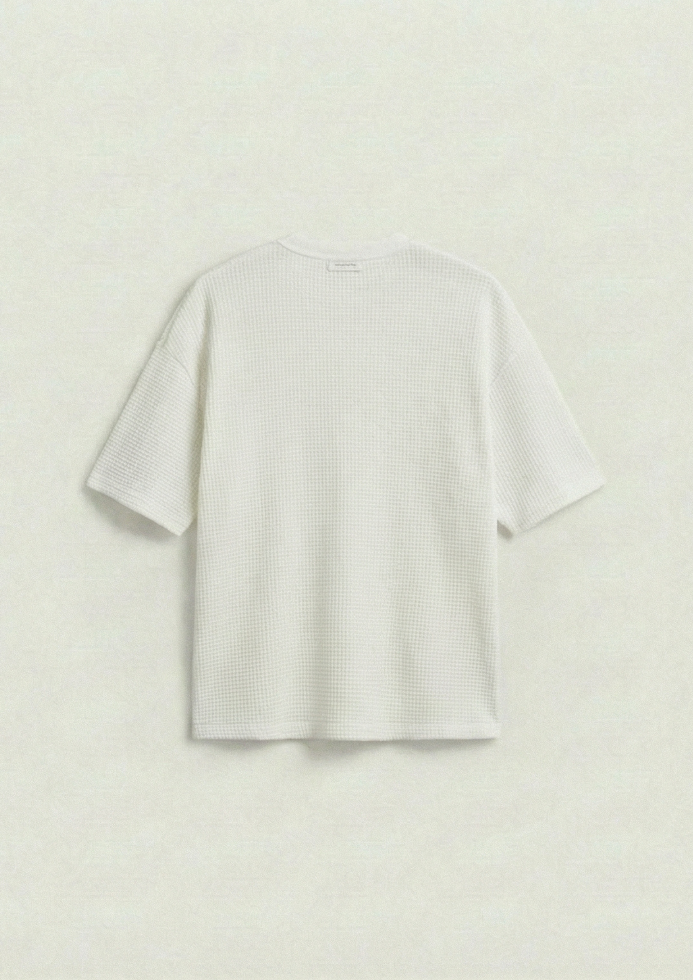 Pack of 2 – Waffle Knit Oversized Tees - (White - Black)