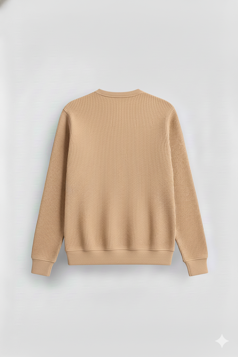 2 Pieces Waffle Knit Henley Pack ( Military Green + Desert Sand )