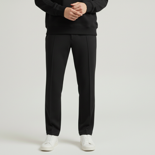 Black Pleated Trousers